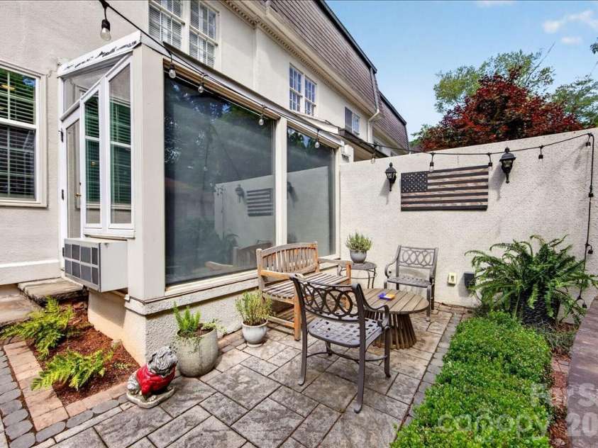 202 Perrin Place, Charlotte, NC 28207.  MLS# CAR4372798, YatesRealty ID 22270. Rear Terrace