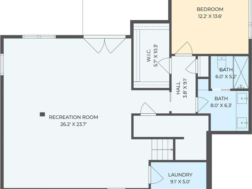 63 Orrinel Way, Asheville, NC 28806.  MLS# CAR4375047, YatesRealty ID 22277. Basement Level