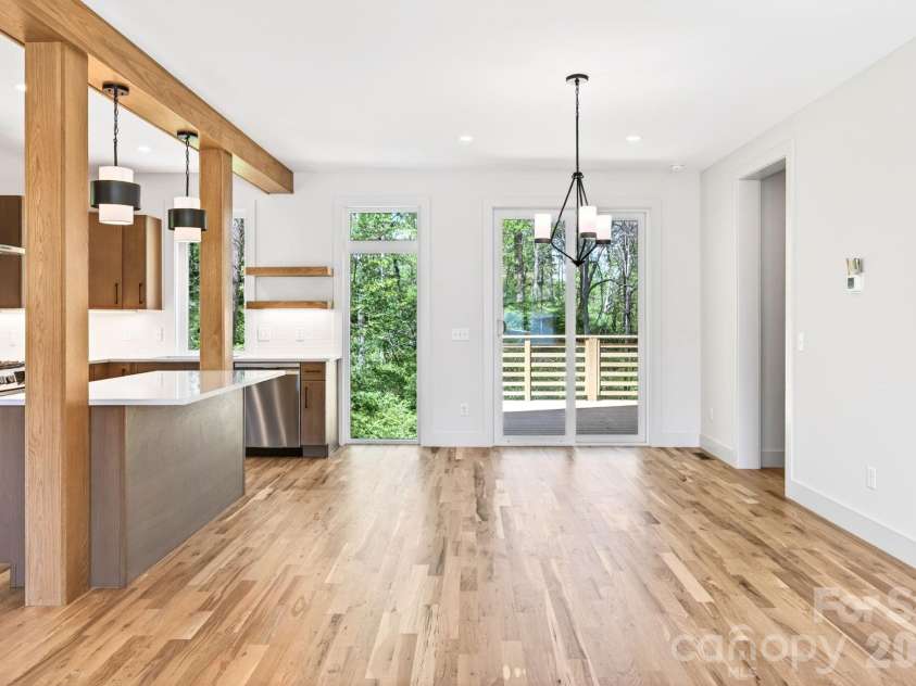 63 Orrinel Way, Asheville, NC 28806.  MLS# CAR4375047, YatesRealty ID 22277. Dining Area and Deck Access