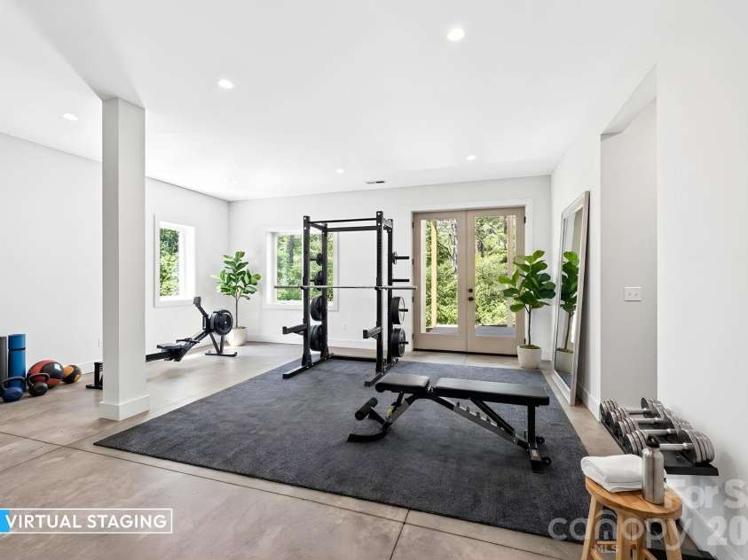 63 Orrinel Way, Asheville, NC 28806.  MLS# CAR4375047, YatesRealty ID 22277. Second Option of Virtually Staged Lower Level