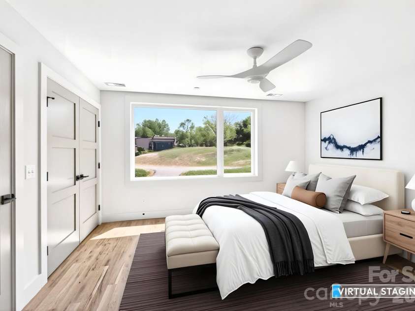 63 Orrinel Way, Asheville, NC 28806.  MLS# CAR4375047, YatesRealty ID 22277. Virtually Staged Bedroom