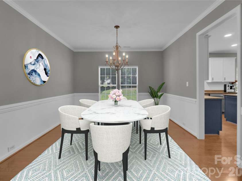 1007 Butterburr Drive, Matthews, NC 28104.  MLS# CAR4380724, YatesRealty ID 22290. Virtually staged photo