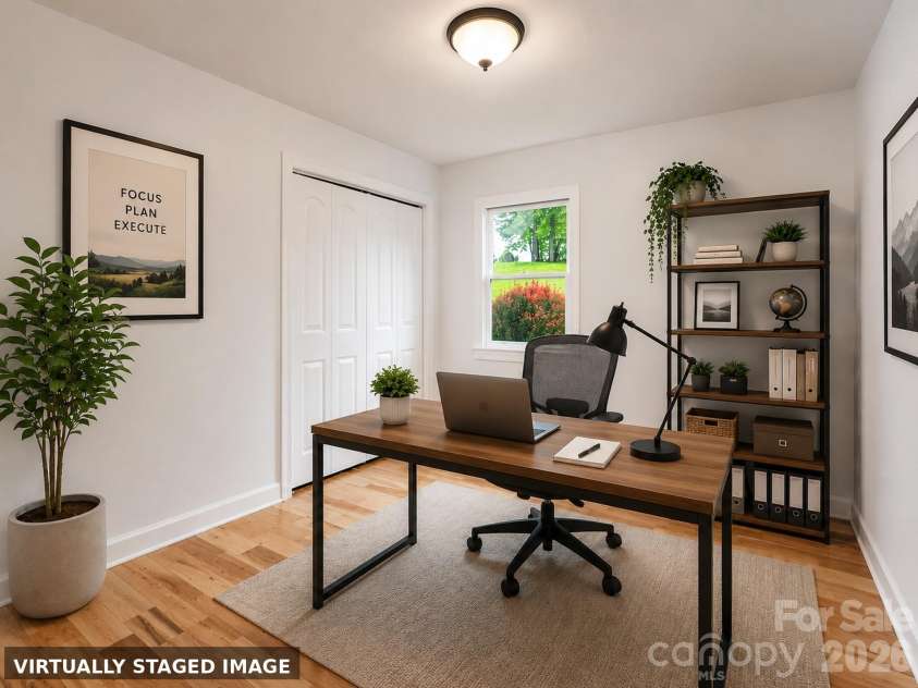 9 Squirrel Ridge Drive, Weaverville, NC 28787.  MLS# CAR4381425, YatesRealty ID 22295. Virtually staged bedroom 