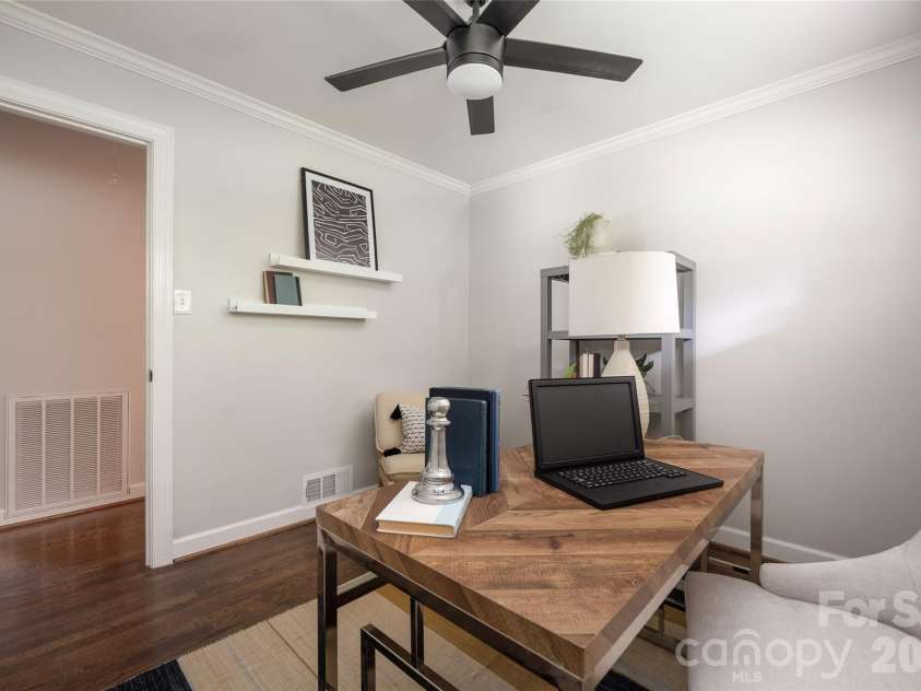 4601 General Pershing Drive, Charlotte, NC 28209.  MLS# CAR4379524, YatesRealty ID 22296. Secondary bedroom could be used as an office space