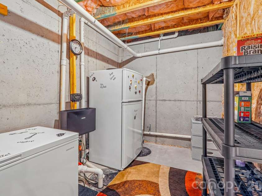 14503 Crest Court, Charlotte, NC 28278.  MLS# CAR4375931, YatesRealty ID 22304. Basement storage
