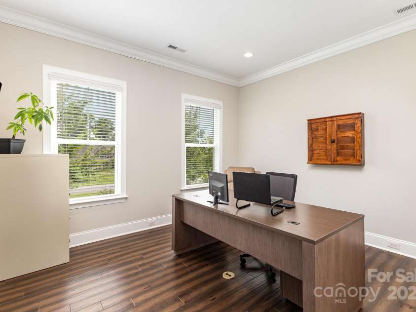 112 Shore Drive, Belmont, NC 28012.  MLS# CAR4258929, YatesRealty ID 22314. Lake view from office