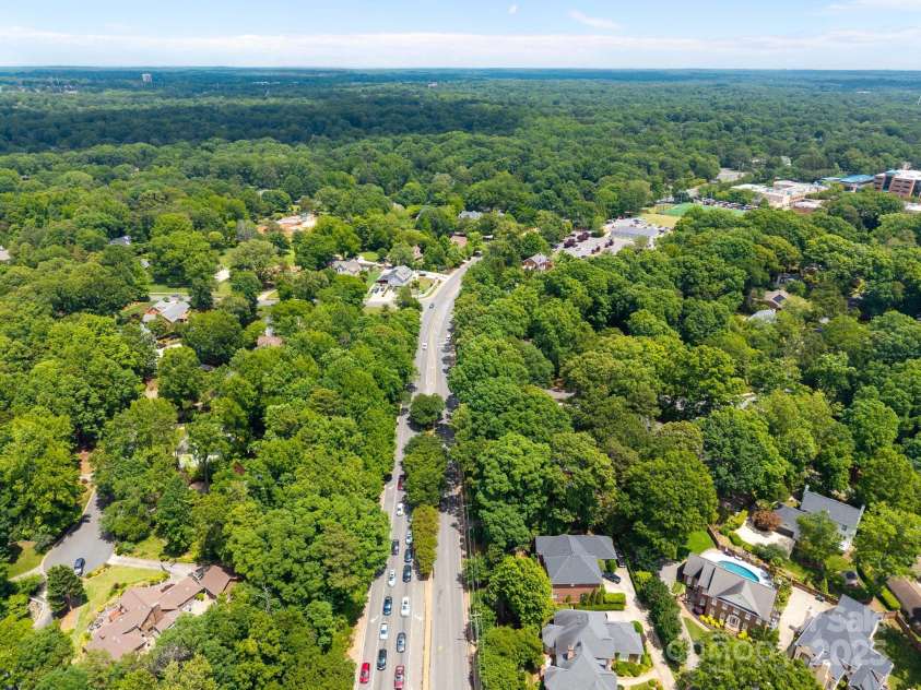 5510 Sardis Road, Charlotte, NC 28270.  MLS# CAR4240440, YatesRealty ID 22316. Aerial View