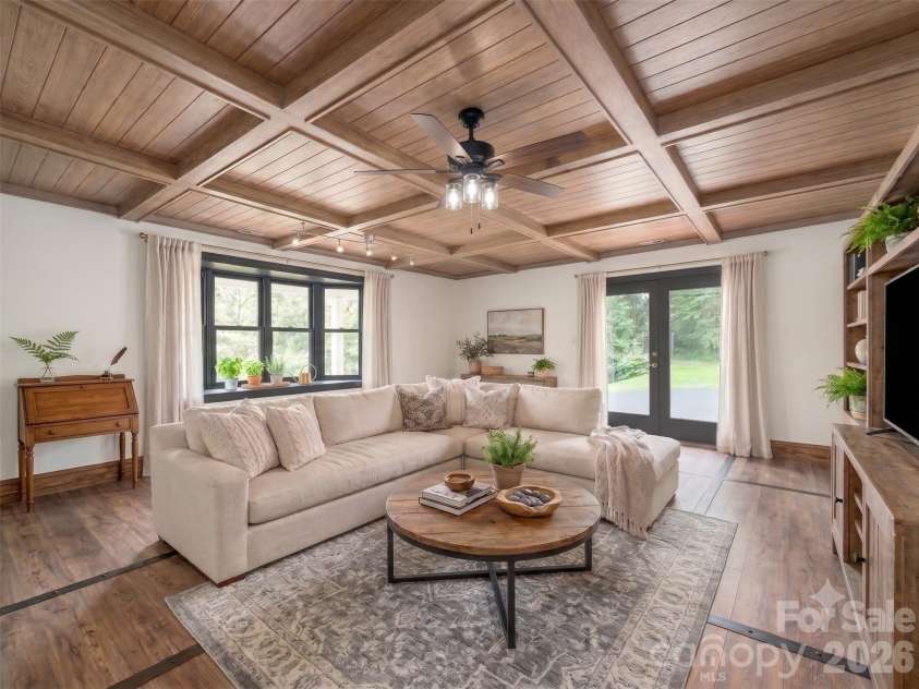 444 Martin Branch Road, Leicester, NC 28748.  MLS# CAR4369223, YatesRealty ID 22320. AI Generated Image
