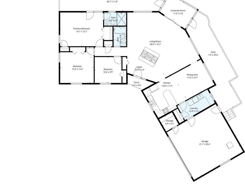 120 Lakewood Drive, Lake Lure, NC 28746.  MLS# CAR4378996, YatesRealty ID 22332. Floorplan