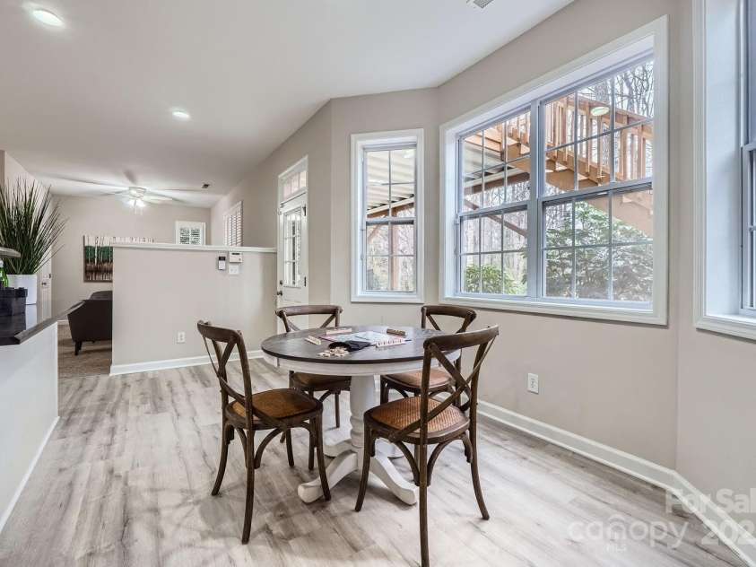 1005 Forbishire Drive, Matthews, NC 28104.  MLS# CAR4228629, YatesRealty ID 2234. Lower Level Breakfast Area