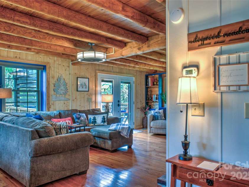 756 Price Road, Hendersonville, NC 28739.  MLS# CAR4208399, YatesRealty ID 22341. Entry to living room, left