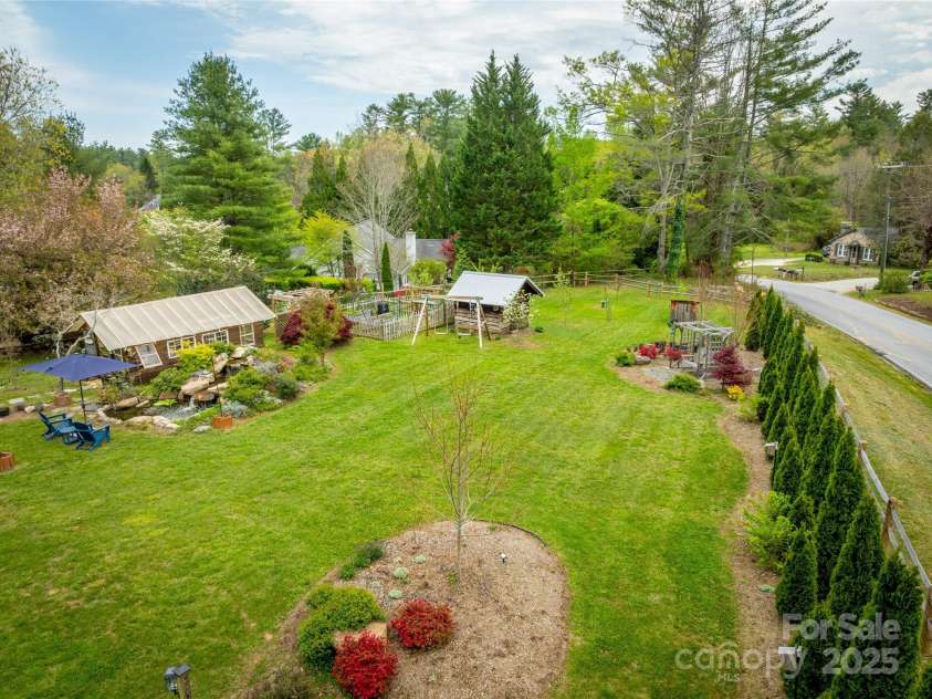 756 Price Road, Hendersonville, NC 28739.  MLS# CAR4208399, YatesRealty ID 22341. View from back of Cabin