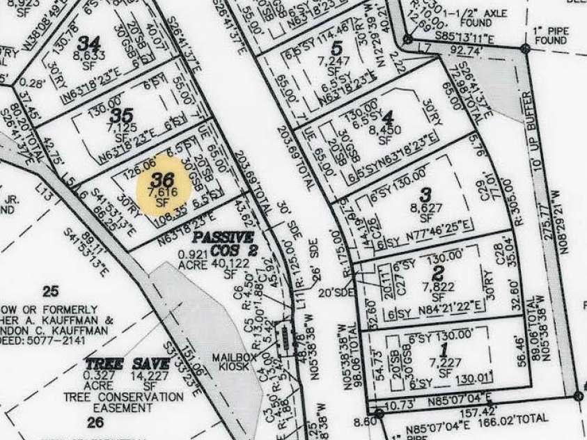 2917 audubon Ridge, Belmont, NC 28012.  MLS# CAR4356403, YatesRealty ID 22344. Homesite 36 Plat