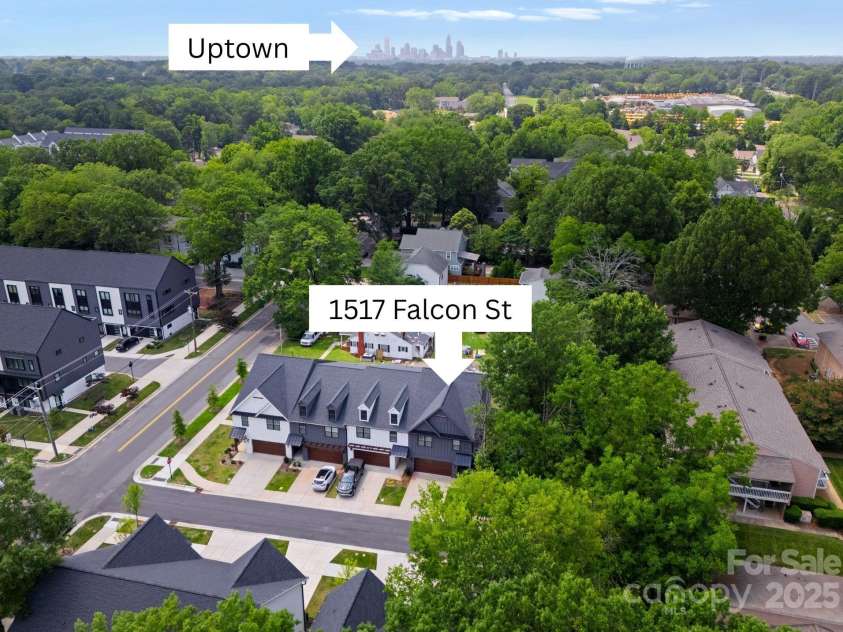1517 Falcon Street, Charlotte, NC 28211.  MLS# CAR4274359, YatesRealty ID 22374. 