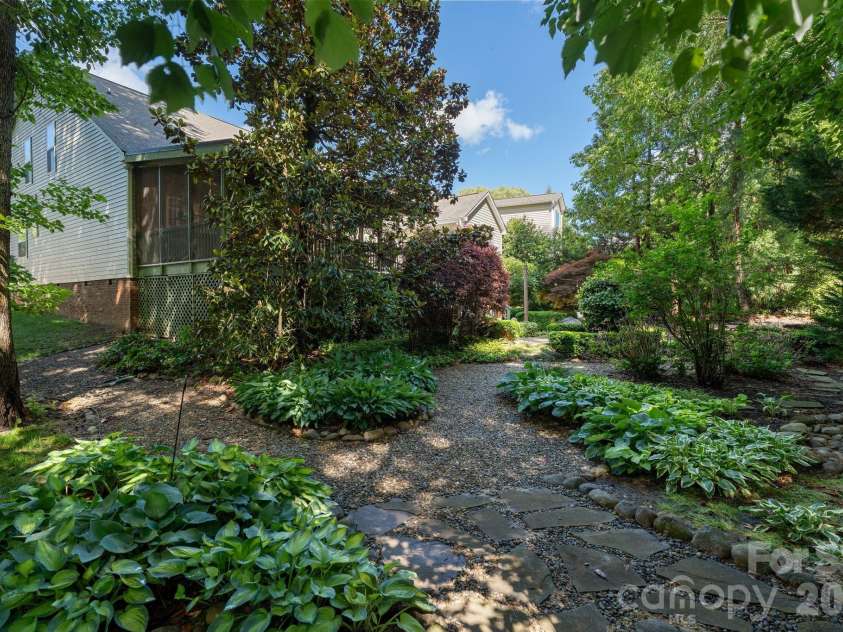 1020 Butterburr Drive, Matthews, NC 28104.  MLS# CAR4377677, YatesRealty ID 22378. View from Lot Edge