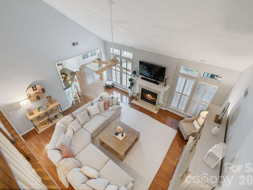1020 Butterburr Drive, Matthews, NC 28104.  MLS# CAR4377677, YatesRealty ID 22378. View from Upper Level