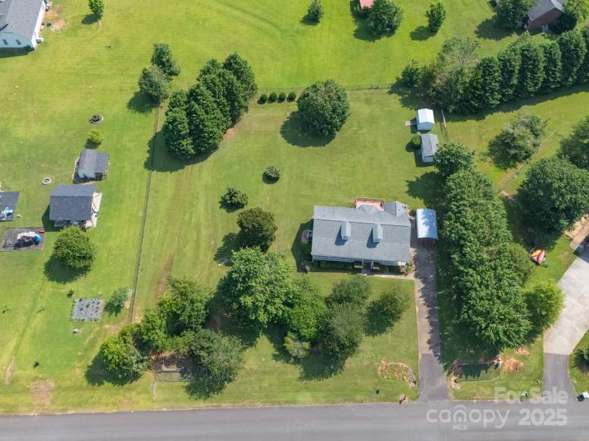5211 Spring Glen, York, SC 29745.  MLS# CAR4270474, YatesRealty ID 22392. Aerial # 4 with view of the full acre lot!