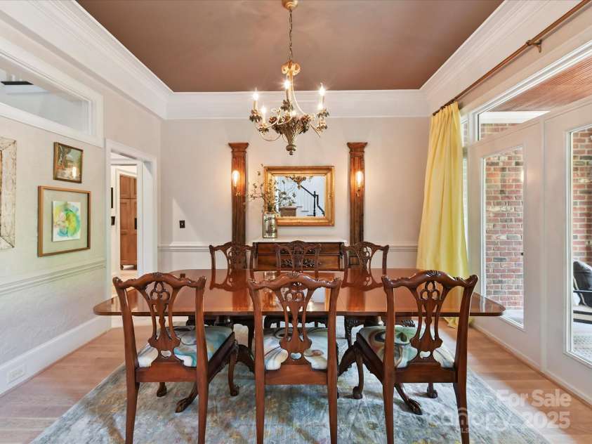 15009 Fanning Manor Court, Charlotte, NC 28277.  MLS# CAR4272630, YatesRealty ID 22393. Dining Room has fabulous millwork detail.