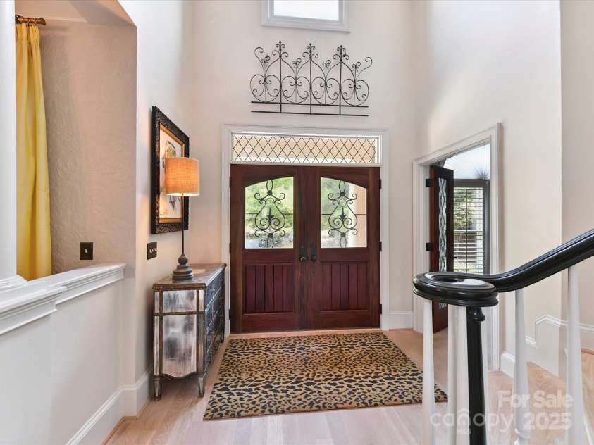 15009 Fanning Manor Court, Charlotte, NC 28277.  MLS# CAR4272630, YatesRealty ID 22393. Gorgeous Custom Mahogany & Glass Double Front Doors.
