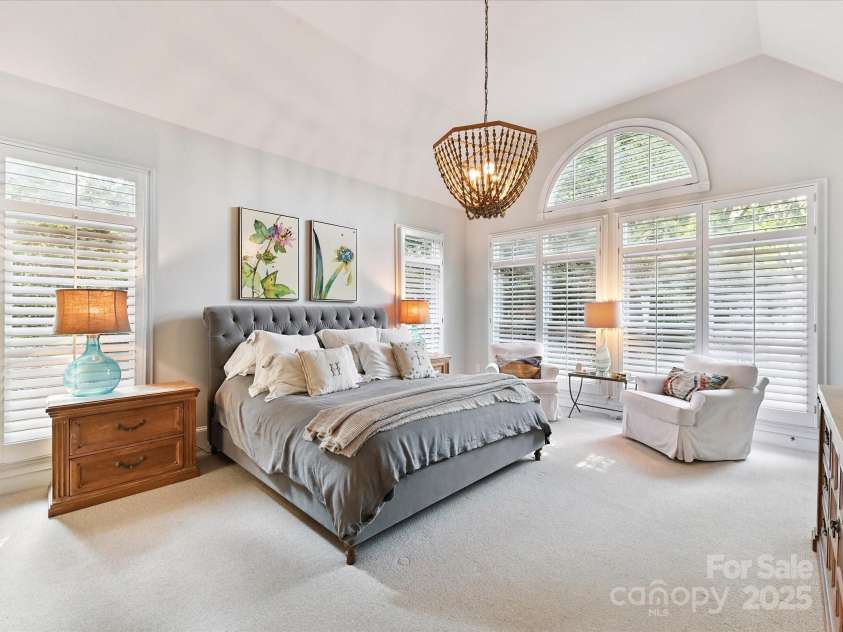 15009 Fanning Manor Court, Charlotte, NC 28277.  MLS# CAR4272630, YatesRealty ID 22393. Primary Suite on main with vaulted ceiling and amazing natural light.