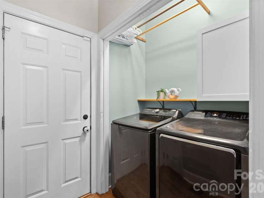 1305 Mill Race Lane, Matthews, NC 28104.  MLS# CAR4379571, YatesRealty ID 22399. Laundry closet on main level