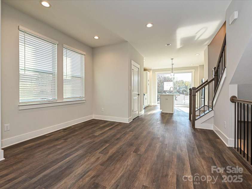 1229 34th Street, Charlotte, NC 28205.  MLS# CAR4211272, YatesRealty ID 22402. Living/Dining/Kitchen