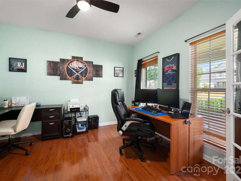 512 Veloce Trail, Fort Mill, SC 29715.  MLS# CAR4274741, YatesRealty ID 22407. Spacious office w/hardwood floors and french doors