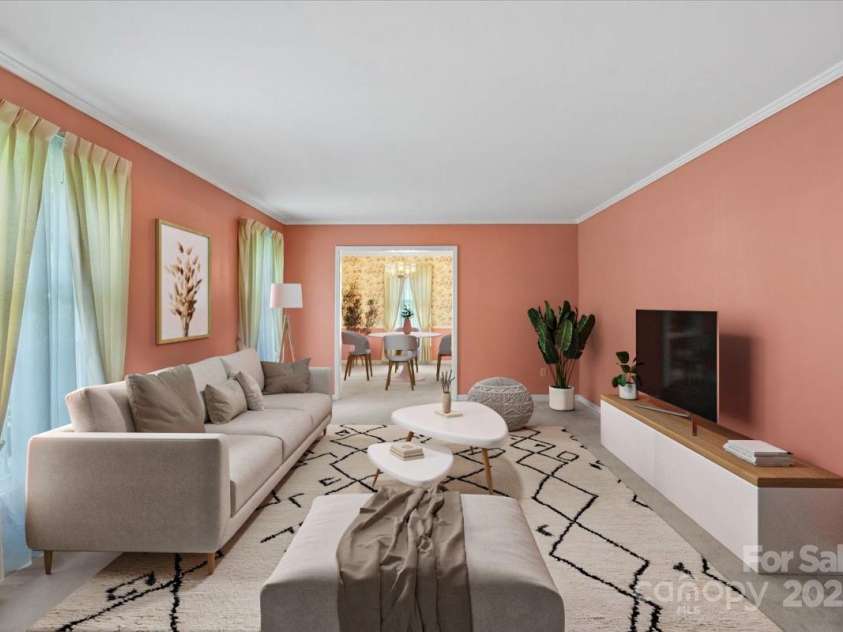 8017 Prince George Road, Charlotte, NC 28210.  MLS# CAR4255259, YatesRealty ID 22409. Virtually staged