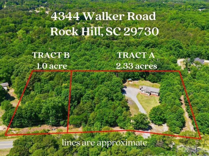 4344 Walker Road, Rock Hill, SC 29730.  MLS# CAR4382212, YatesRealty ID 22410. 