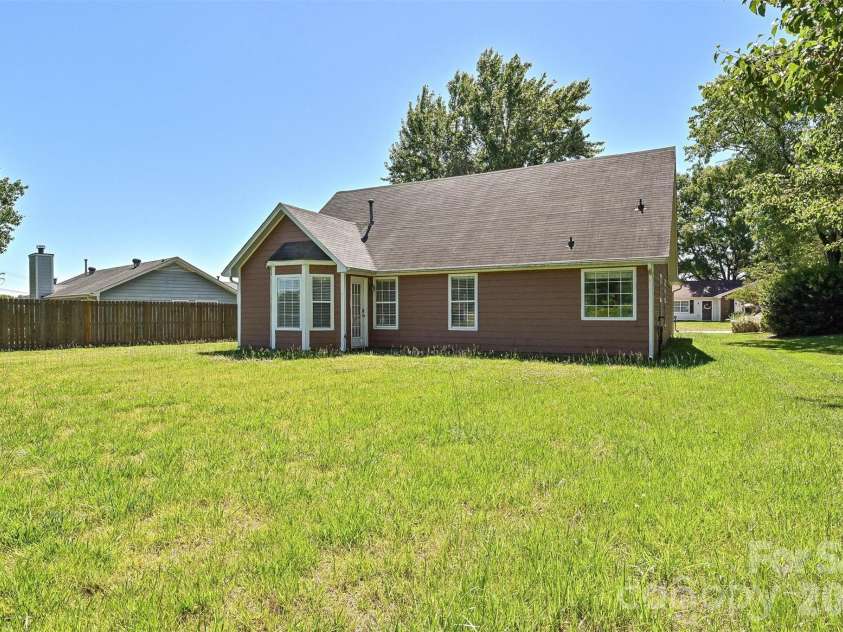 4922 Alexis Drive, Indian Trail, NC 28079.  MLS# CAR4382552, YatesRealty ID 22421. Rear View