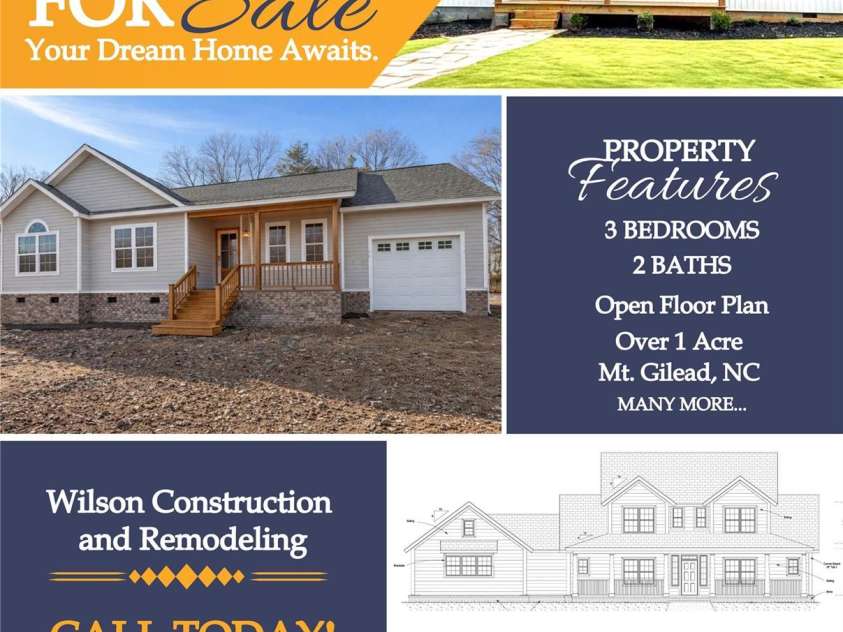 TBD Maske Road, Mount Gilead, NC 27306.  MLS# CAR4382751, YatesRealty ID 22425. 