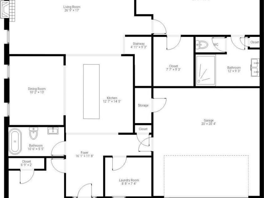 14124 Shelburne Village Drive, Charlotte, NC 28278.  MLS# CAR4363481, YatesRealty ID 22447. Main level 