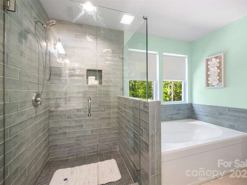 352 Nantucket Way, Rock Hill, SC 29732.  MLS# CAR4234886, YatesRealty ID 22450. Primary bath with garden tub and gorgeous tiled shower