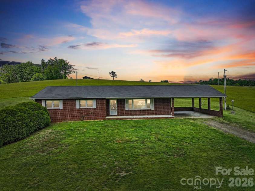 52 Will Smith Lane, Leicester, NC 28748.  MLS# CAR4379317, YatesRealty ID 22454. Imagine the beautiful sunset (virtual photo)