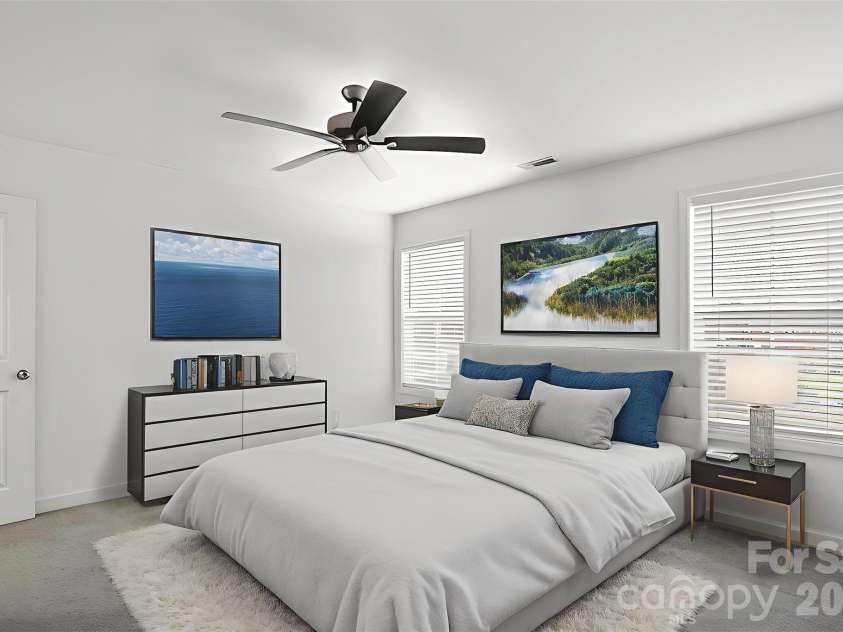 1526 Shepard Street, Kannapolis, NC 28083.  MLS# CAR4336339, YatesRealty ID 22458. Primary Bedroom Virtually Staged