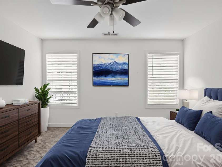 1526 Shepard Street, Kannapolis, NC 28083.  MLS# CAR4336339, YatesRealty ID 22458. Primary Bedroom Virtually Staged