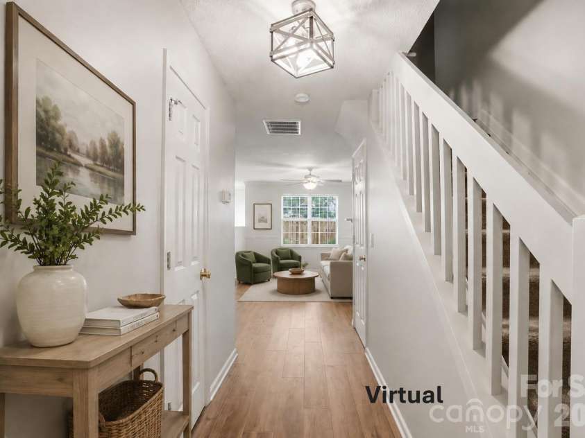 9415 Elizabeth Townes Lane, Charlotte, NC 28277.  MLS# CAR4380737, YatesRealty ID 22460. View from front door virtual