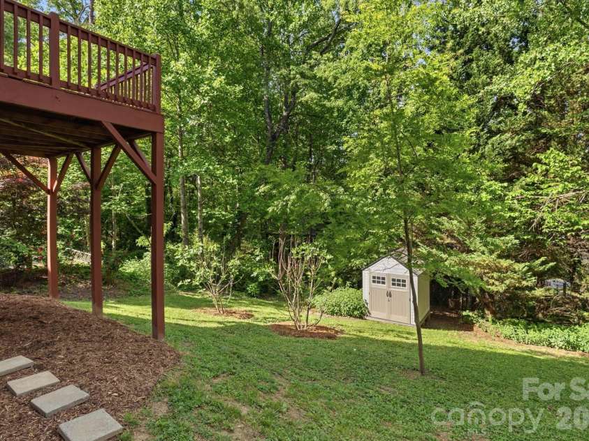 48 Mardell Circle, Asheville, NC 28806.  MLS# CAR4378796, YatesRealty ID 22461. Lush Back Yard 