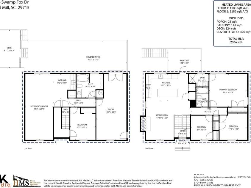 204 Swamp Fox Drive, Fort Mill, SC 29715.  MLS# CAR4368341, YatesRealty ID 22466. Floorplan