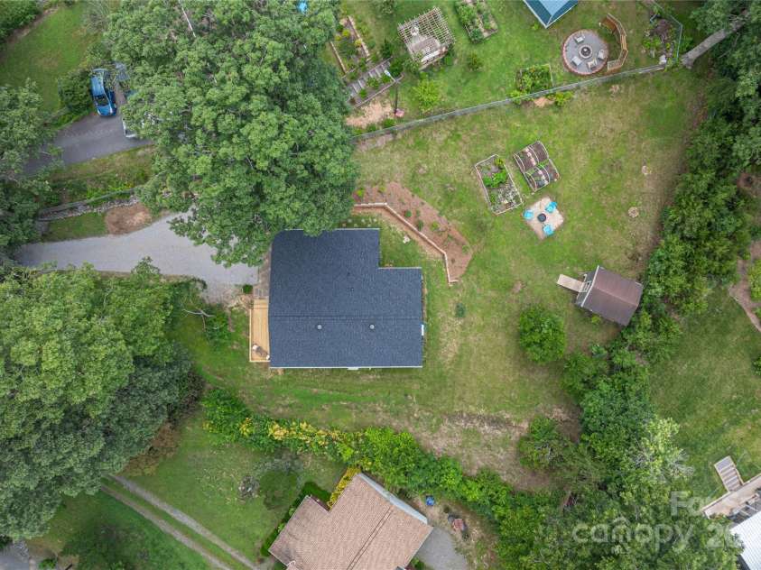 406 Melody Circle, Swannanoa, NC 28778.  MLS# CAR4273532, YatesRealty ID 22466. View from above home