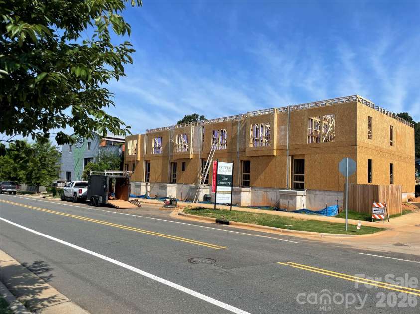3031 Casting Street, Charlotte, NC 28206.  MLS# CAR4371624, YatesRealty ID 22469. Construction Progress - Next Door Neighbors with Heist Brewery (Est. Completion Q4 2026)