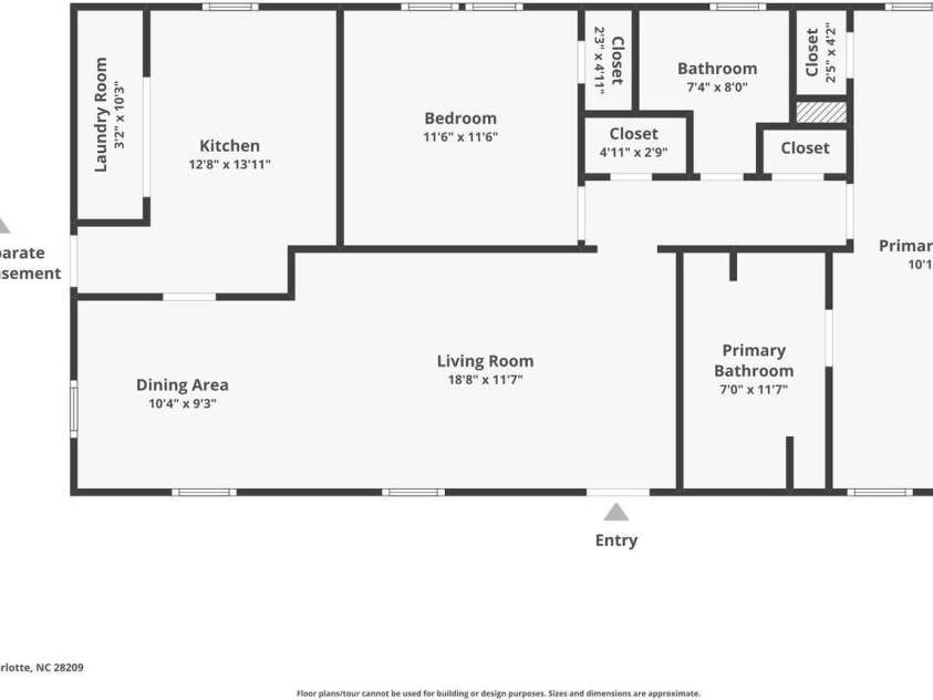 1224 Woodlawn Road, Charlotte, NC 28209.  MLS# CAR4272840, YatesRealty ID 22478. 
