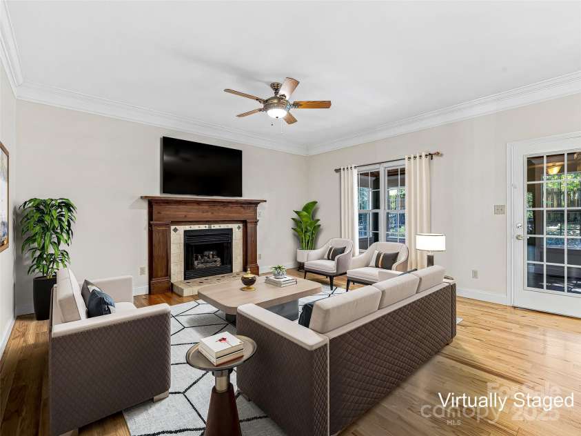 12 Whitleigh Court, Arden, NC 28704.  MLS# CAR4275811, YatesRealty ID 22492. Family Room open to Kitchen