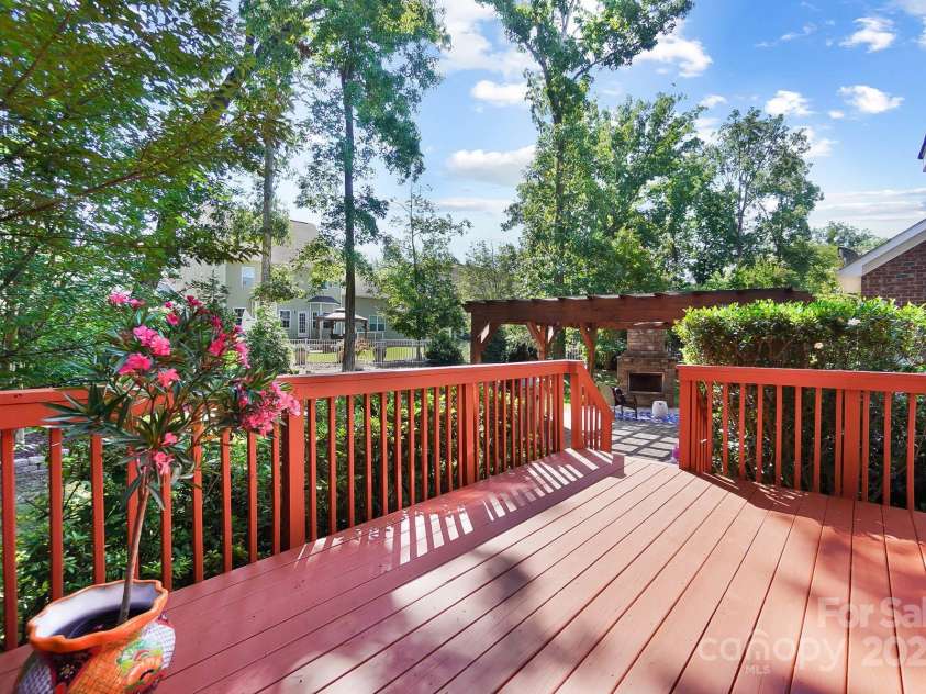 4009 Oxford Mill Road, Waxhaw, NC 28173.  MLS# CAR4267673, YatesRealty ID 22496. Freshly painted deck