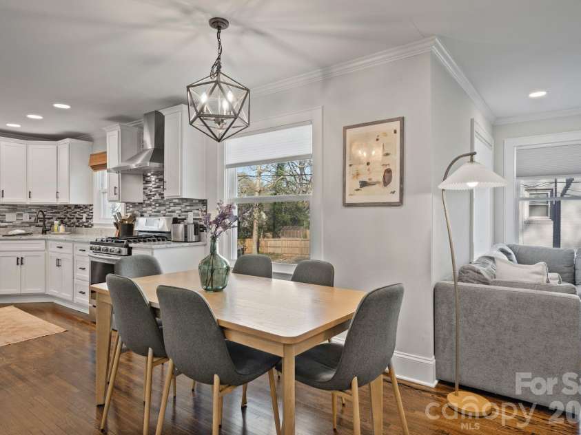 3720 Tuckaseegee Road, Charlotte, NC 28208.  MLS# CAR4356848, YatesRealty ID 22498. Large dining area between living room and kitchen 