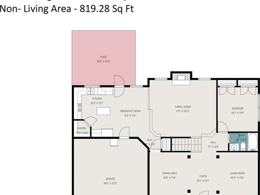 10812 Clark Street, Davidson, NC 28036.  MLS# CAR4372987, YatesRealty ID 22506. First floor