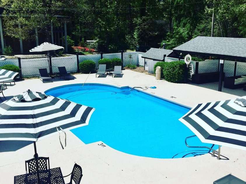 140 Old Mill Road, Flat Rock, NC 28731.  MLS# CAR4373085, YatesRealty ID 22508. Fantastic Pool!