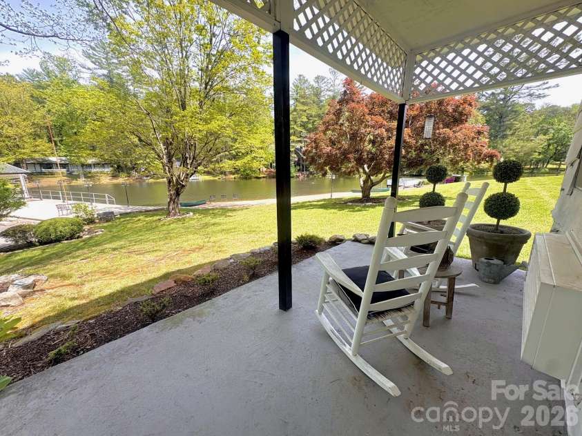 140 Old Mill Road, Flat Rock, NC 28731.  MLS# CAR4373085, YatesRealty ID 22508. View from Front Porch
