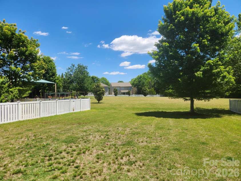 10118 Alvarado Way, Charlotte, NC 28277.  MLS# CAR4378815, YatesRealty ID 22515. Backyard View From Patio
