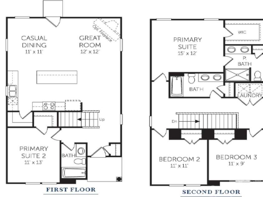 4017 Grommet Court, Matthews, NC 28105.  MLS# CAR4253909, YatesRealty ID 22516. Red Oak Floorplan